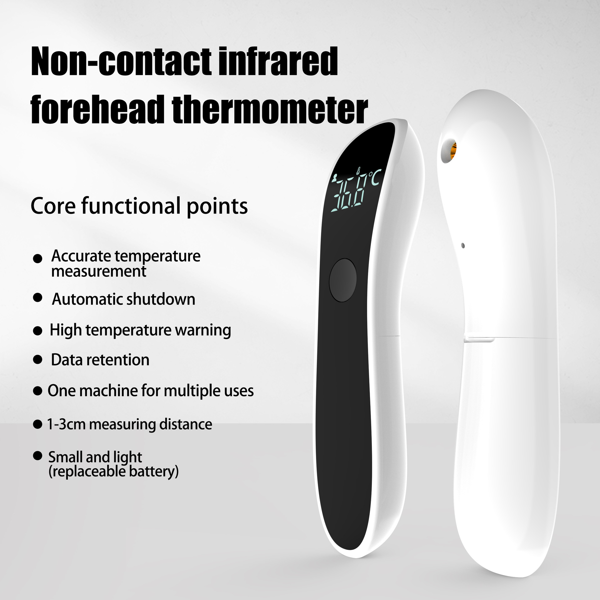 Industrial Laser Temperature Sensor - Termômetro infravermelho para febre, médico, doméstico,