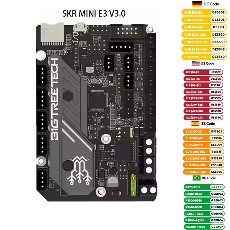 Laser Controller Board - Bigtreetech skr mini e3 v3.0 placa-mãe