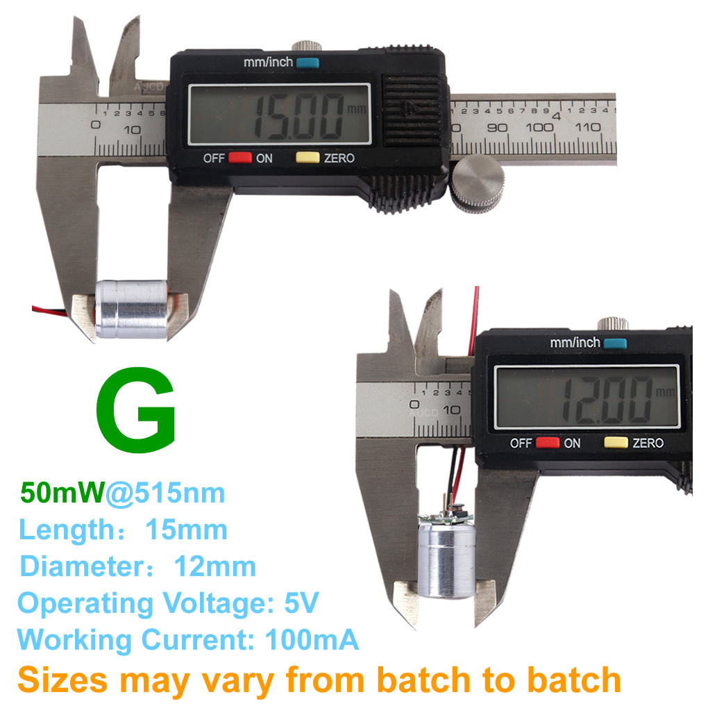 Módulo Laser RGB Φ12x15mm DC 5 - Industrial Green Laser avaliação e preço