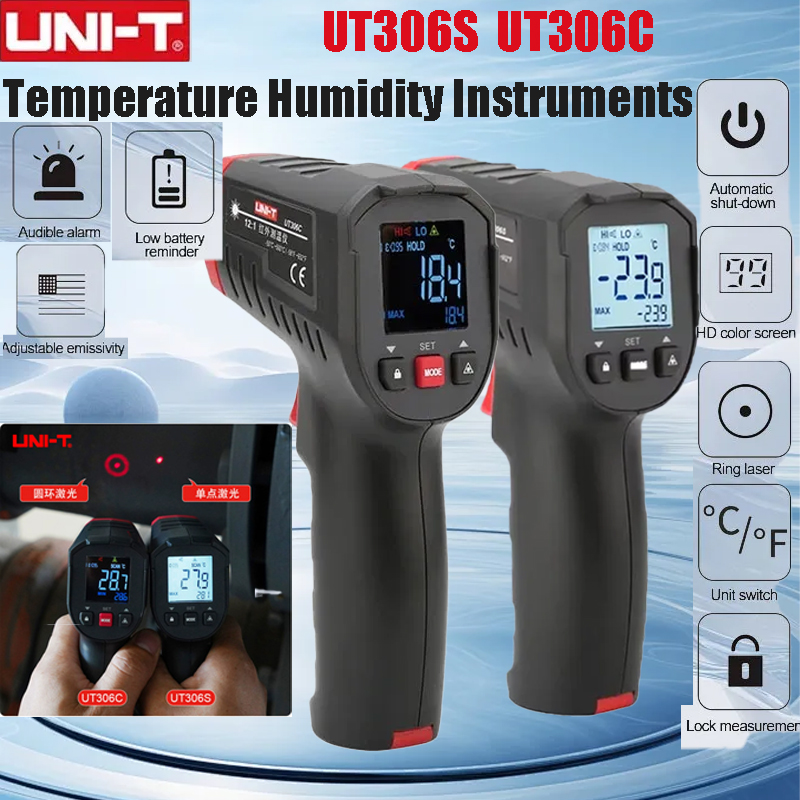 UNI-T ut306s ut306c termômetro - Industrial Laser Temperature Sensor avaliação e preço