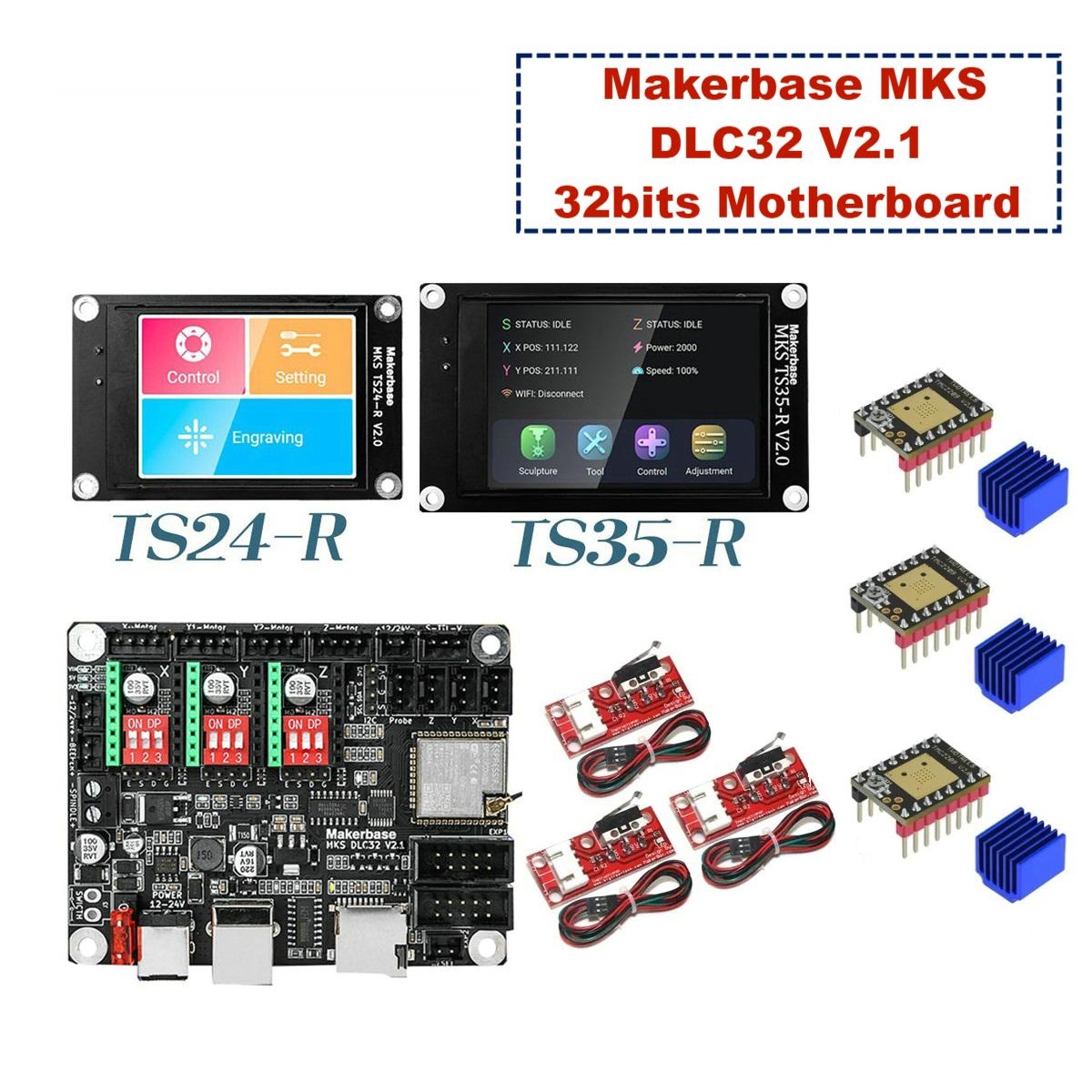 Makerbase mks dlc32 v2.1 32bit - Laser Controller Board avaliação e preço