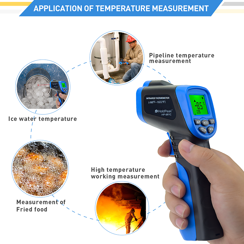 -30-550 ℃   Termômetro digital - Industrial Laser Blaster avaliação e preço