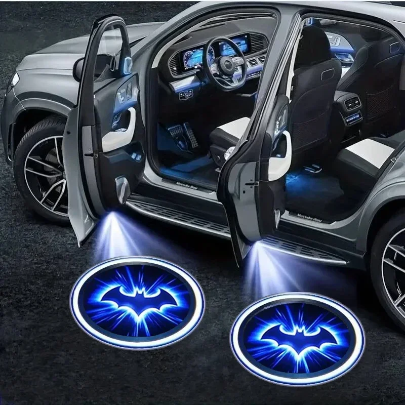 2 pçs sem fio luz do carro bat - Industrial Laser Projection avaliação e preço